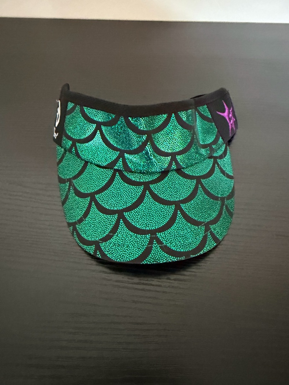 Green Mermaid-Scale Visor Hat by Headsweats